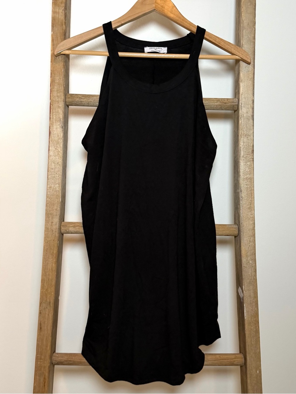 Zenana Outfitters Black Racerback Tank Top